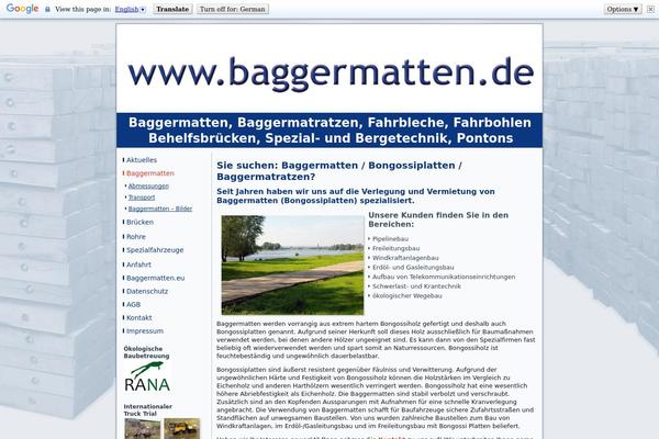 baggermatten.de site used Baggermatten_wp