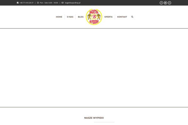 Bakery theme site design template sample