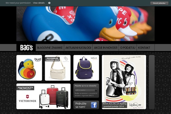 bags.si site used Appoteka