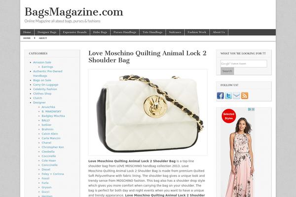 Magazine Basic theme site design template sample