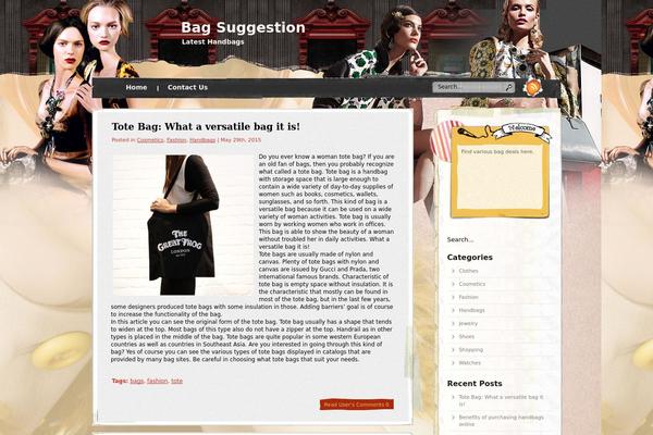 bagsuggestion.com site used Steps-versus-trends