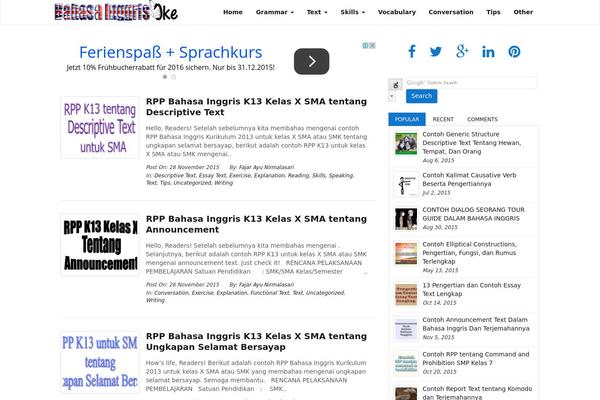 Magazine 7 theme site design template sample