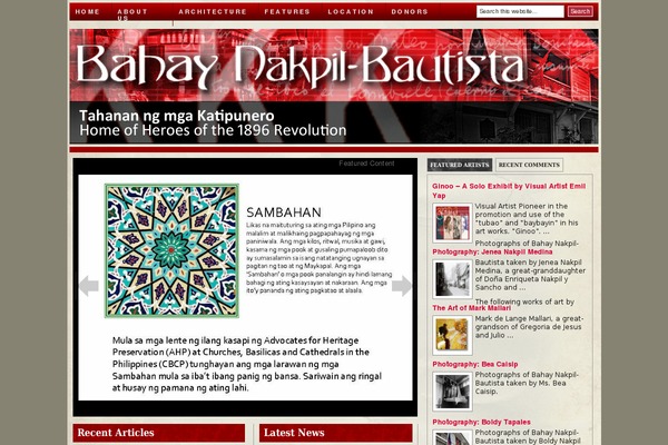 WordPress website example screenshot