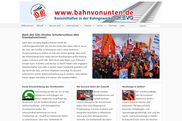 bahnvonunten.de site used Richwp20101213
