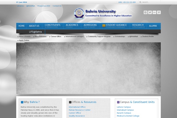 bahria.edu.pk site used Buhq_theme