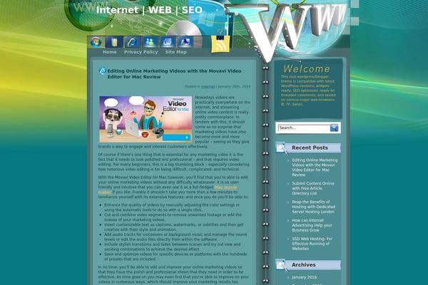 Www theme site design template sample