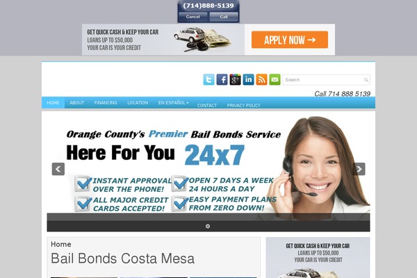 bailbonds-costa-mesa.com site used Semantics