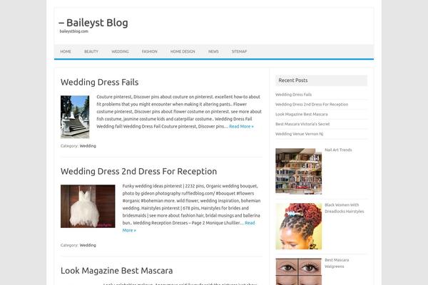 WordPress website example screenshot
