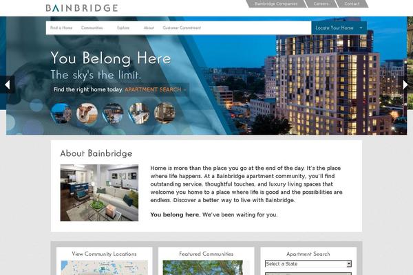 bainbridgeapartments.com site used Bainbridge