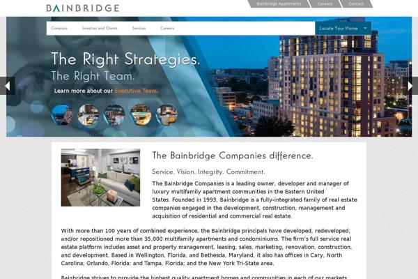 bainbridge theme websites examples