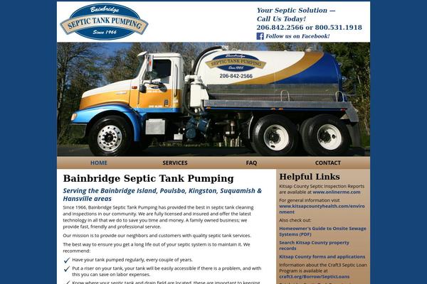 bainbridgeseptic.com site used Bainbridge-septic