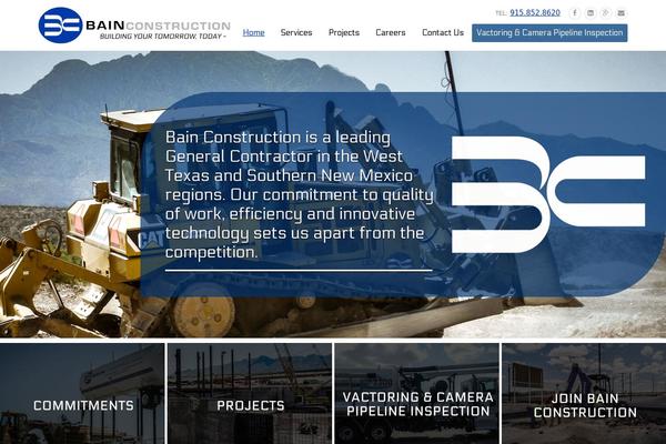 Construction-child theme site design template sample