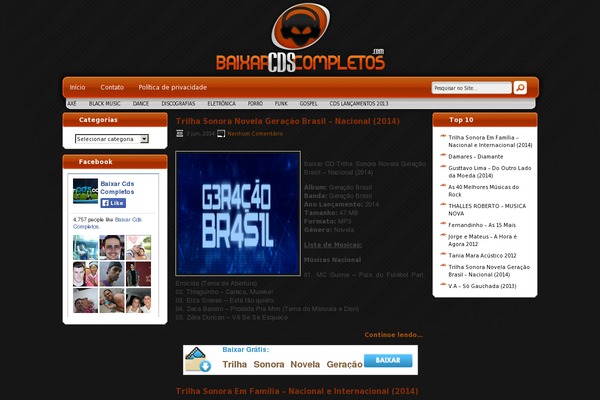 baixarcdscompletos.com site used Cdskr