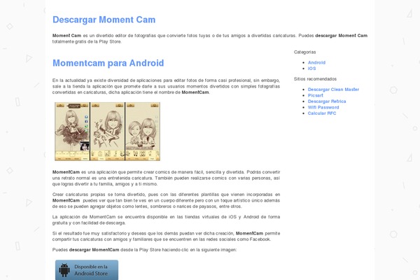 bajarmomentcam.com site used Lucky