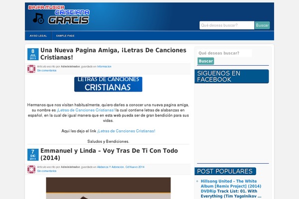 bajarmusicacristianagratis.net site used Beegee