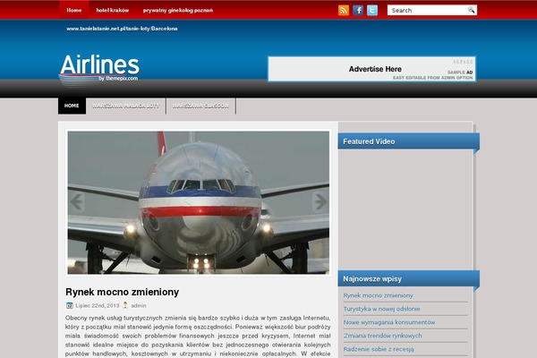 bajdulkowo.pl site used Airlines