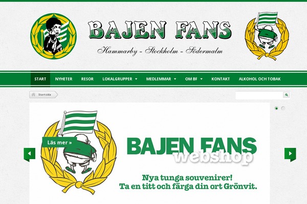 bajenfans.se site used Bajenfans