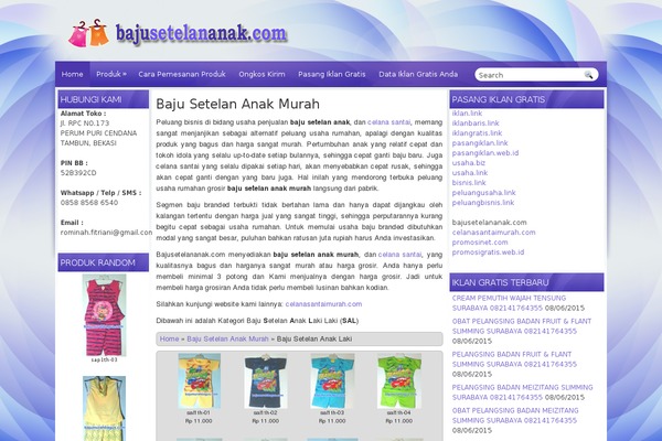 bajusetelananak.com site used Purpleart