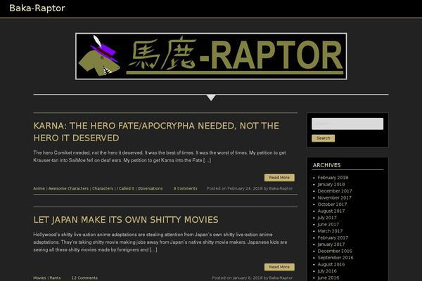 baka-raptor.com site used Coyote-moon