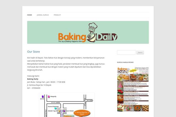 Twenty Twelve theme site design template sample