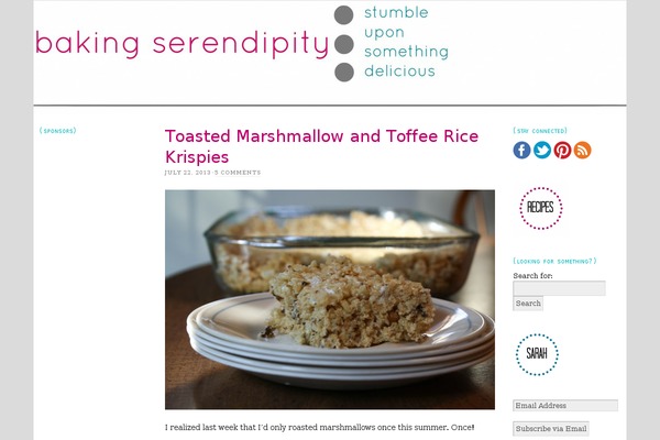 bakingserendipity.com site used Thesis 1.8.4