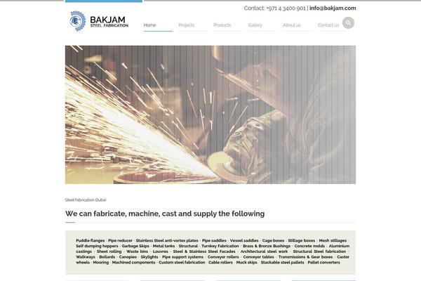 Industrial theme site design template sample