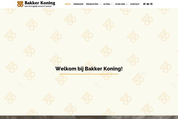 Bakery-child theme site design template sample
