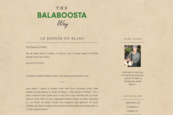 balaboostaway.com site used Balaboosta