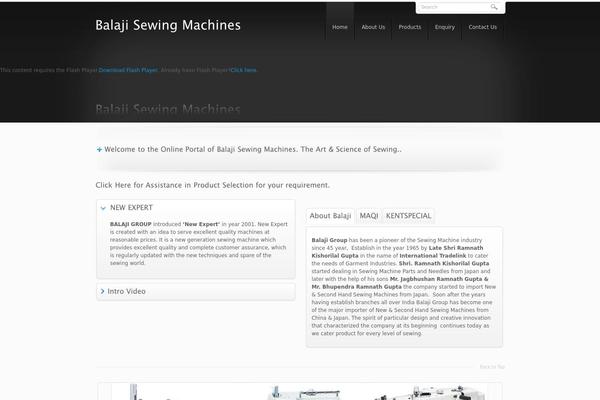 balajisewing.com site used Dinesh