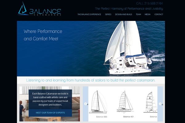 Balance theme site design template sample