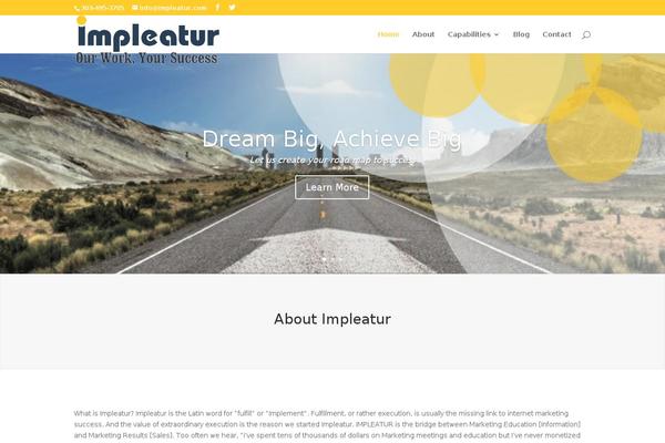 Divi theme site design template sample