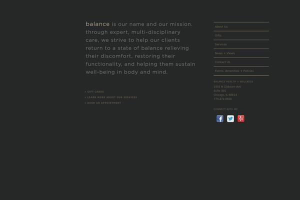 balancehealthwellness.com site used Balancetheme