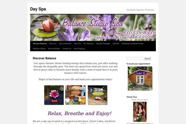 Twenty Ten theme site design template sample
