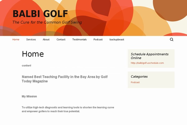 balbigolf.com site used Milly