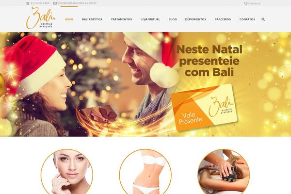 Bali theme site design template sample