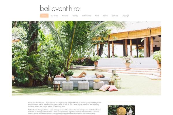 Bali theme site design template sample