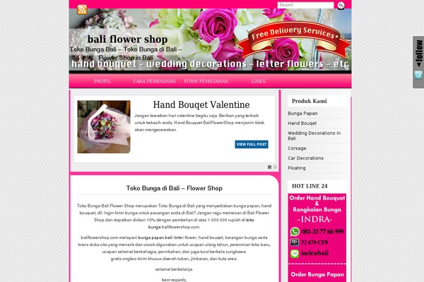 baliflowershop.com site used Baliflowertheme