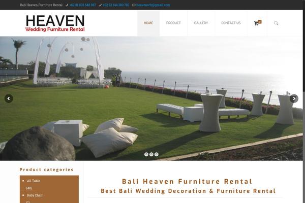 baliheavenfurniturerental.com site used Balimediadesign