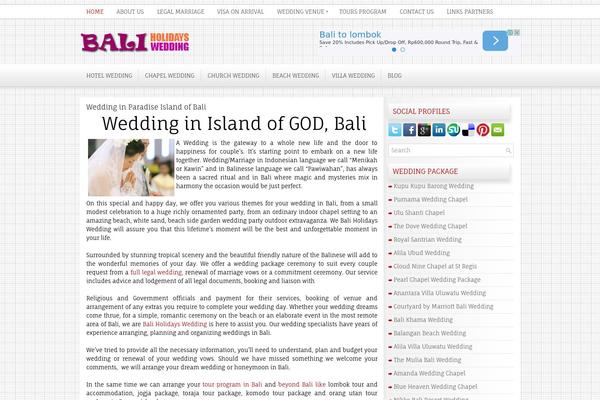 baliholidayswedding.com site used Newsly