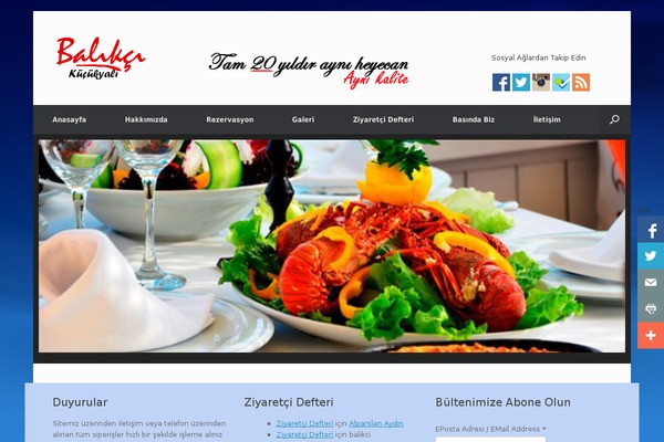 Vantage theme site design template sample