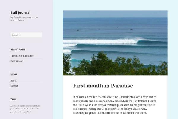 Twenty Fifteen theme site design template sample
