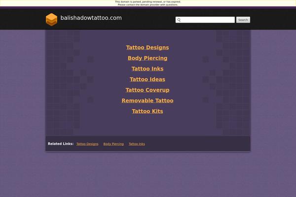 Tattoo theme site design template sample