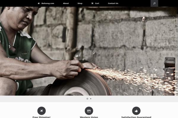 Vantage theme site design template sample