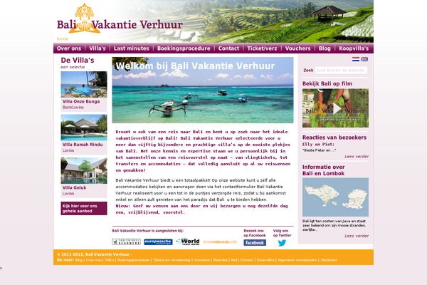 balivakantieverhuur.nl site used Bvv2013