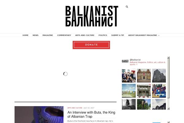 balkanist.net site used Thevoux-wp-child