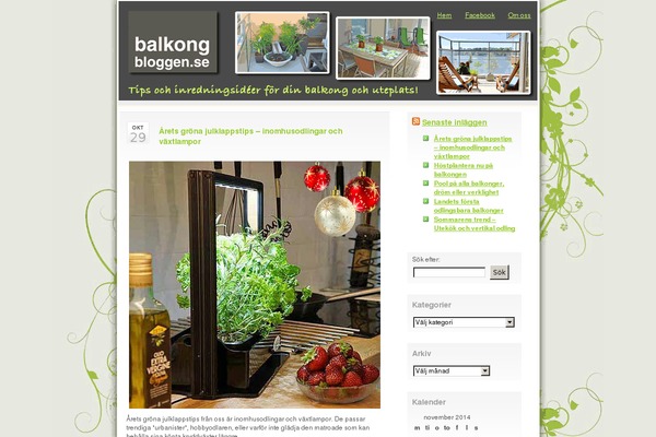 balkongbloggen.se site used Blueforest