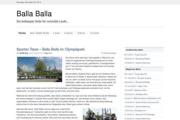 balla-balla.org site used Simple Magazine