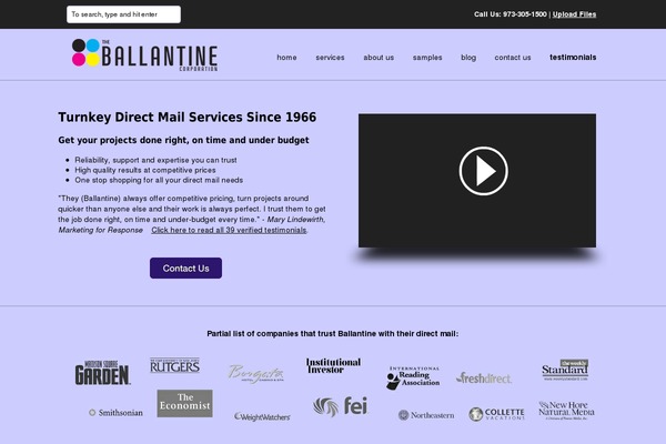 ballantine.com site used Ballantine-child