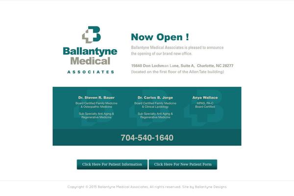 ballantynemedical.com site used Blanc