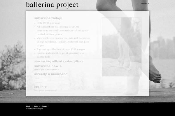 ballerinaproject.com site used Ballerina